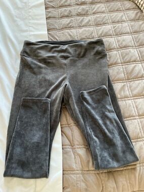 J Jill Gray Velour Leggings